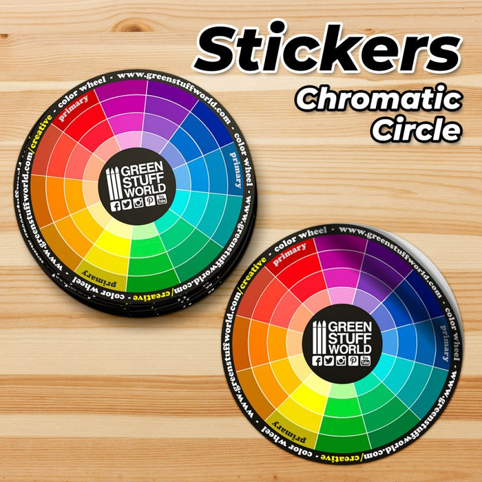 Sticker de Circulo Cromatico - GSW Accessories - RedQueen.mx
