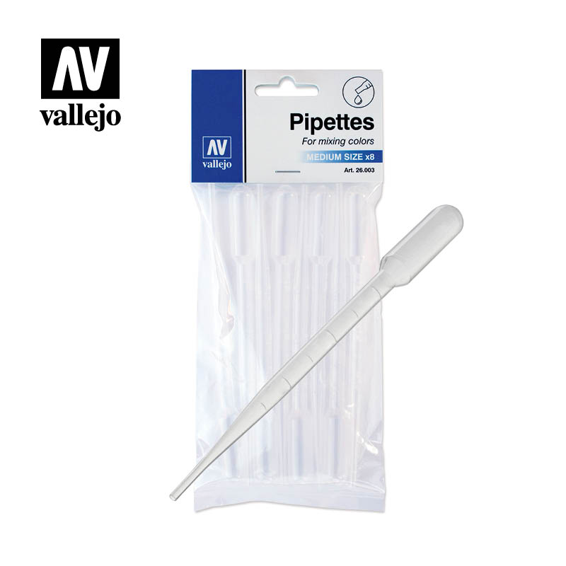 Pipetas para mezclas (8x 3ml) - Vallejo: Tools - RedQueen.mx