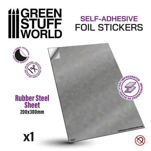 Rubber Steel Sheet Self Adhesive - GSW Magnets - RedQueen.mx