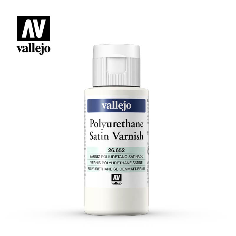 26.652 Polyurethane Satin Varnish (60ml) - Vallejo: Auxiliary - RedQueen.mx