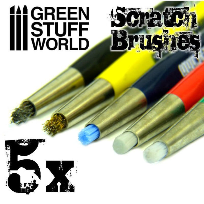 Scratch Brushes (5x) - GSW Tools - RedQueen.mx