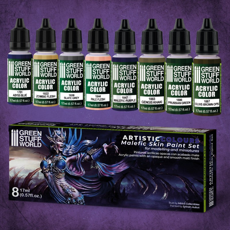 Malefic Skin (8x 17ml) - GSW Paint Sets - RedQueen.mx