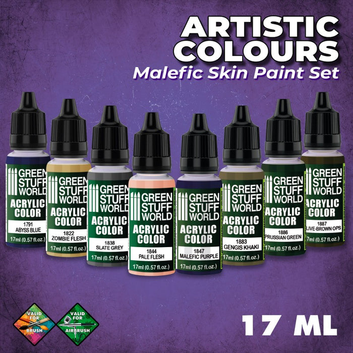 Malefic Skin (8x 17ml) - GSW Paint Sets - RedQueen.mx