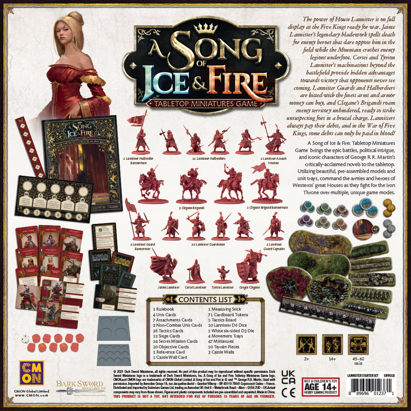 Lannister Starter Set - A Song of Ice and Fire - RedQueen.mx