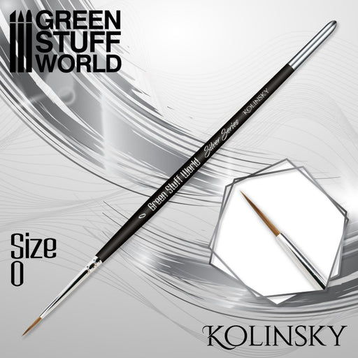 Silver Series Pincel Kolinsky #0 - GSW Brushes - RedQueen.mx