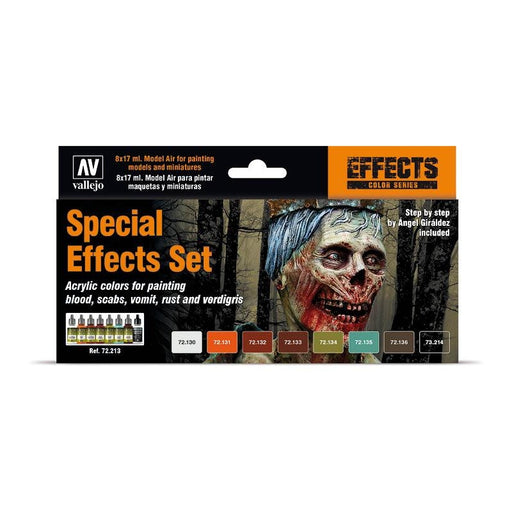 Special Effects Set, Effects Color Series (8x 17ml) - Vallejo: Paint Set - RedQueen.mx