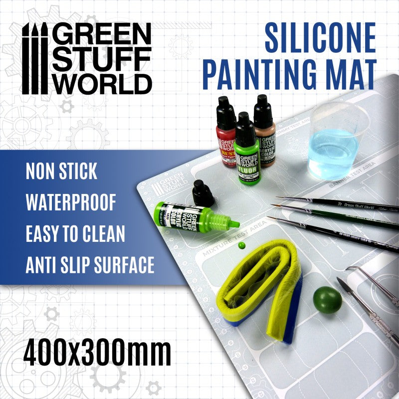 Silicone Painting Mat 400x300mm - GSW Accessories - RedQueen.mx
