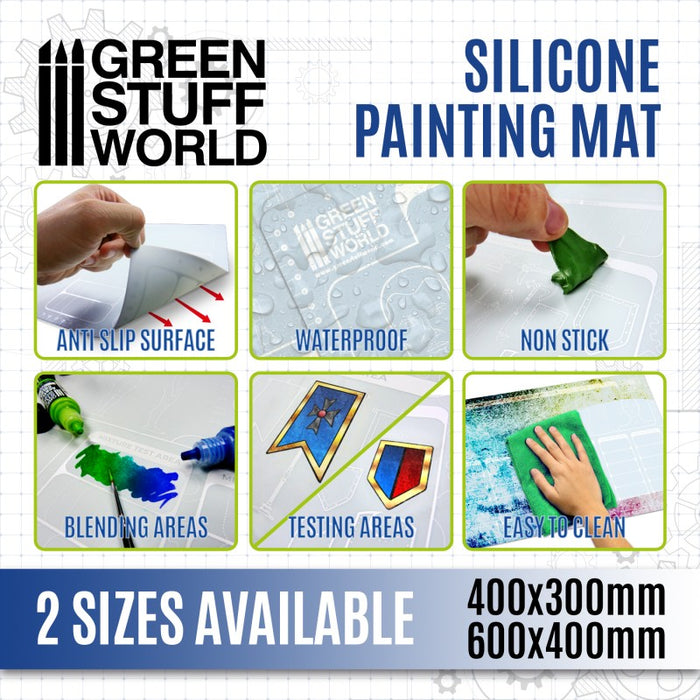 Silicone Painting Mat 400x300mm - GSW Accessories - RedQueen.mx