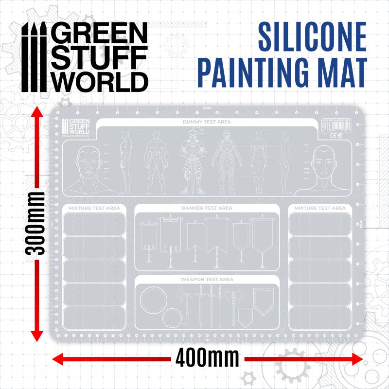 Silicone Painting Mat 400x300mm - GSW Accessories - RedQueen.mx