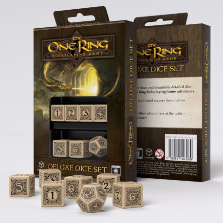 The One Ring RPG 6D6+D12 Deluxe Dice set (7) - RedQueen.mx
