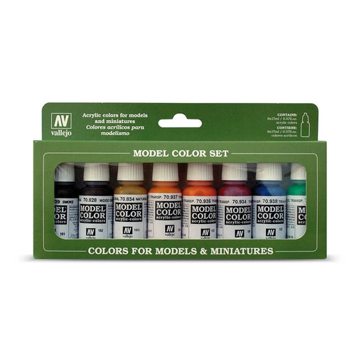 Transparent Colors, Model Color Set (8x 17ml) - Vallejo: Paint Set - RedQueen.mx
