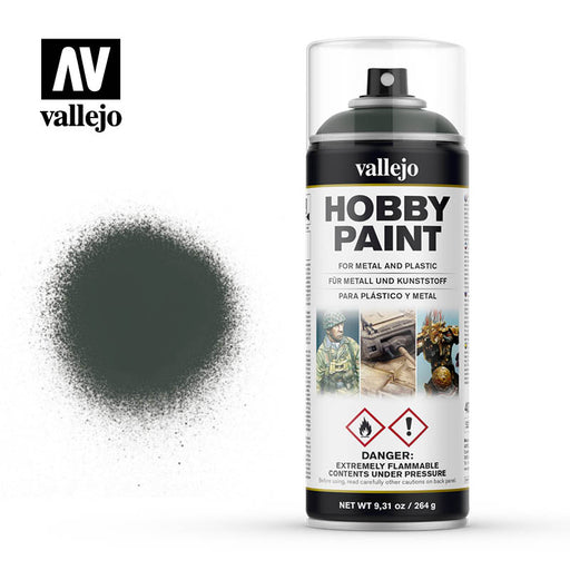 28.026 Primer Verde Oscuro (400ml) - Vallejo: Hobby Paint Aerosol - RedQueen.mx