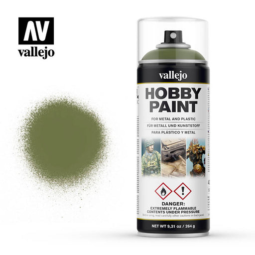 28.027 Primer Verde Goblin (400ml) - Vallejo: Hobby Paint Aerosol - RedQueen.mx