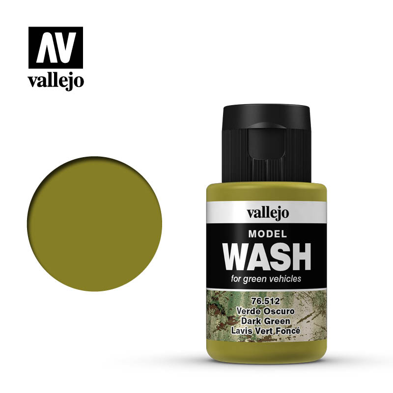 76.512 Dark Green (35ml) - Vallejo: Model Wash - RedQueen.mx
