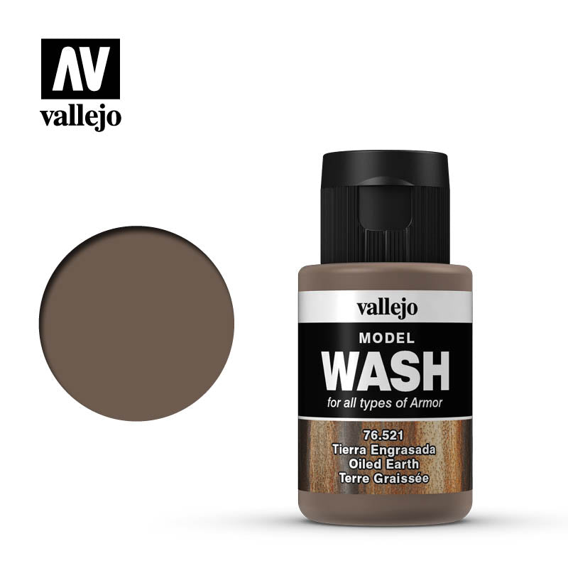 76.521 Oiled Earth (35ml) - Vallejo: Model Wash - RedQueen.mx