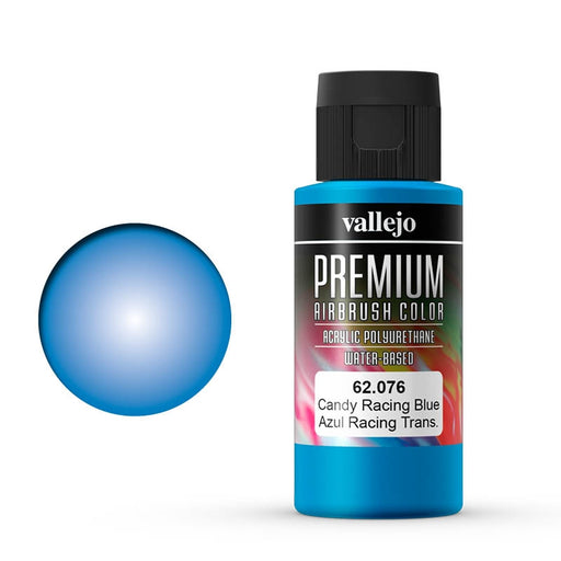 62.076 Candy Racing Blue (60ml) - Vallejo: Premium Airbrush Color - RedQueen.mx