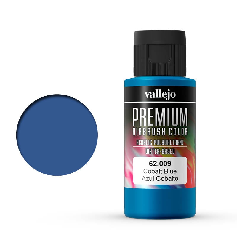 62.009 Cobalt Blue (60ml) - Vallejo: Premium Airbrush Color - RedQueen.mx