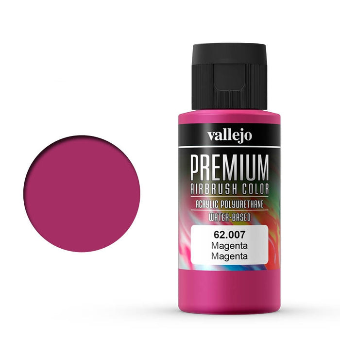 62.007 Magenta (60ml) - Vallejo: Premium Airbrush Color - RedQueen.mx