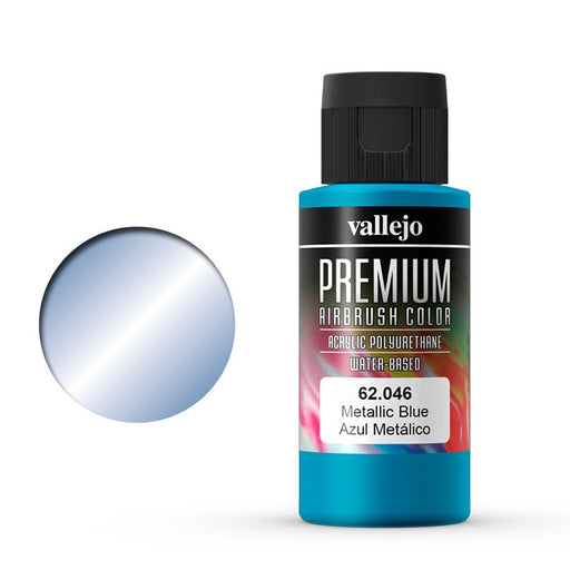 62.046 Metallic Blue (60ml) - Vallejo: Premium Airbrush Color - RedQueen.mx