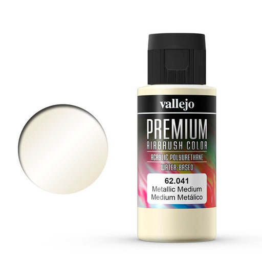 62.041 Metallic Medium (60ml) - Vallejo: Premium Airbrush Color - RedQueen.mx