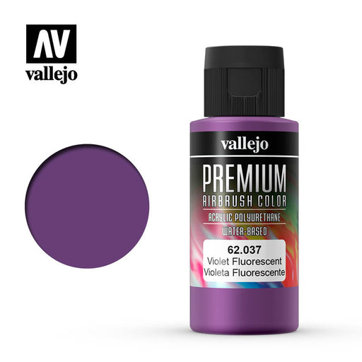 62.037 Fluorescent Violet (60ml) - Vallejo: Premium Airbrush Color - RedQueen.mx