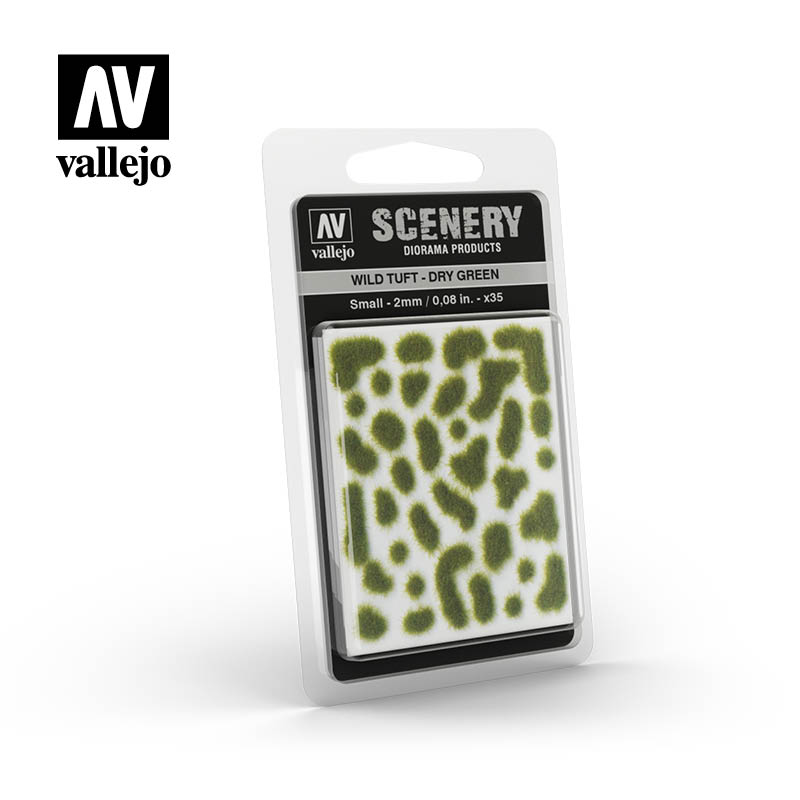 SC401 Wild Tuft Dry Green Small (2mm) - Vallejo: Scenery - RedQueen.mx