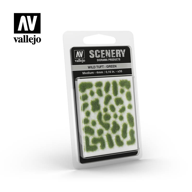 SC406 Wild Tuft Green Medium (4mm) - Vallejo: Scenery - RedQueen.mx
