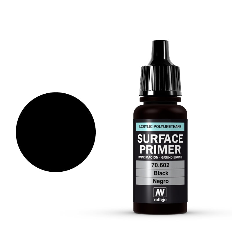 70.602 Black (17ml) - Vallejo: Surface Primer - RedQueen.mx