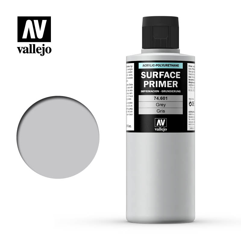 74.601 Grey (200ml) - Vallejo: Surface Primer - RedQueen.mx