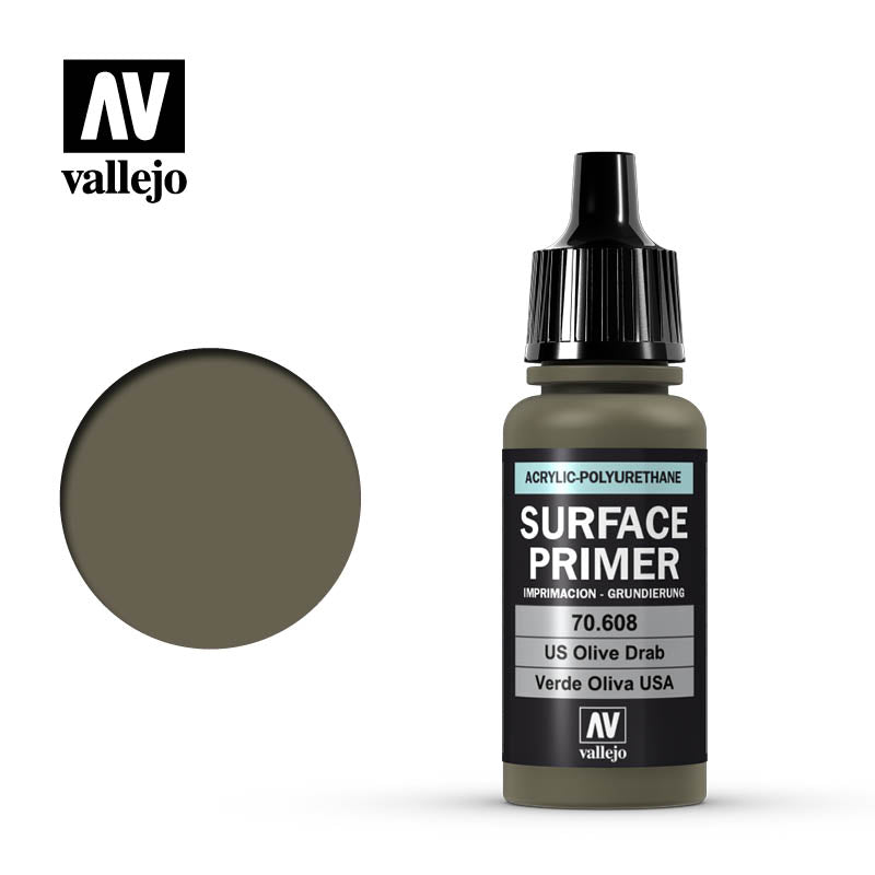 70.608 Verde Oliva USA (17ml) - Vallejo: Surface Primer - RedQueen.mx
