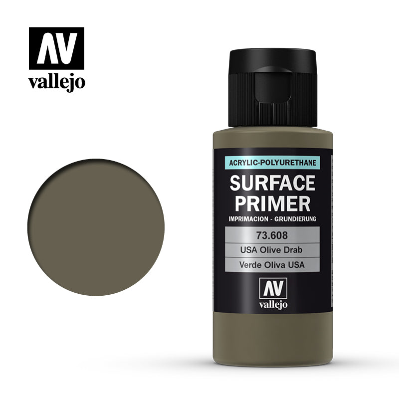 73.608 Verde Oliva USA (60ml) - Vallejo: Surface Primer - RedQueen.mx