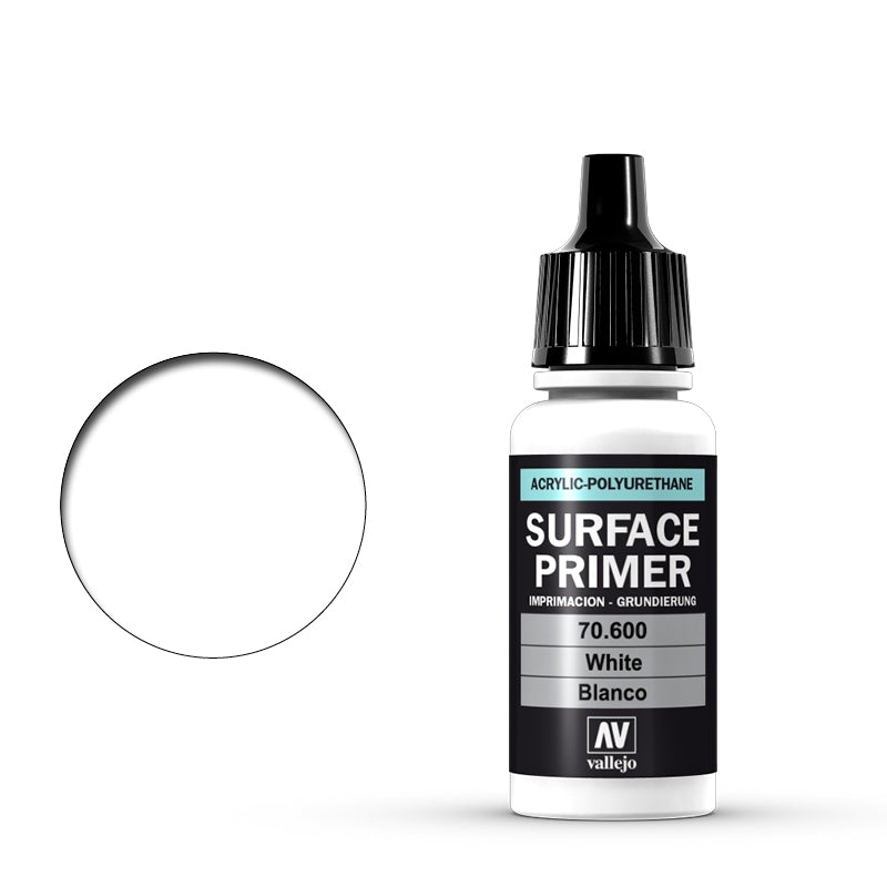 70.600 White (17ml) - Vallejo: Surface Primer - RedQueen.mx