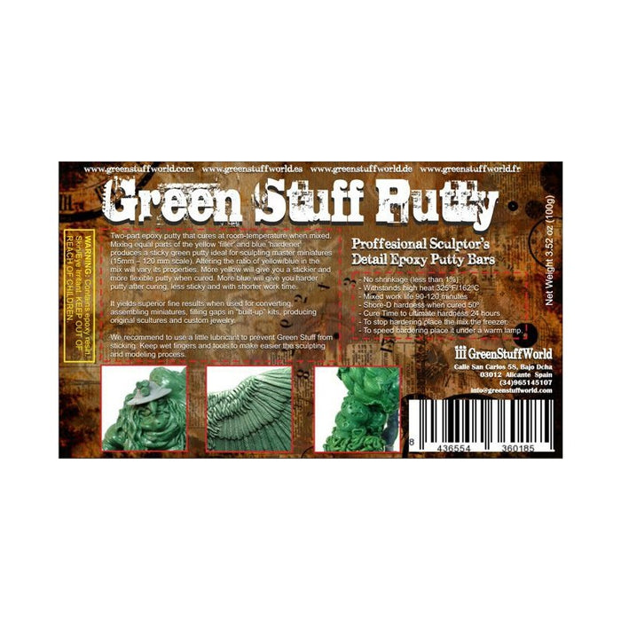 Green Stuff Bar (100gr) - GSW Auxiliary - RedQueen.mx